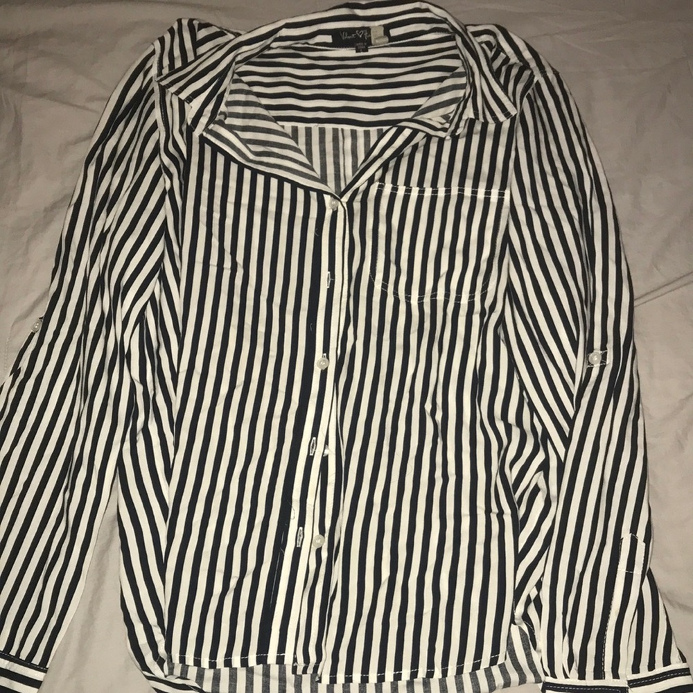 Velvet heart button down